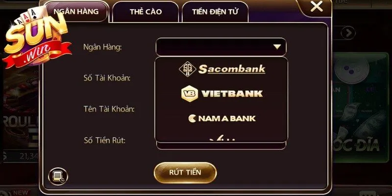Xác thực tài khoản trước khi rút tiền Sunwin 