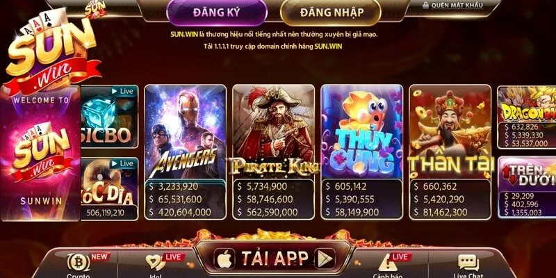 App Sunwin được xây dựng với nền tảng công nghệ hiện đại